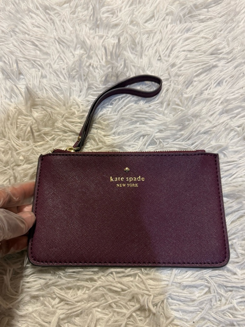Kate Spade Maroon Wristlet